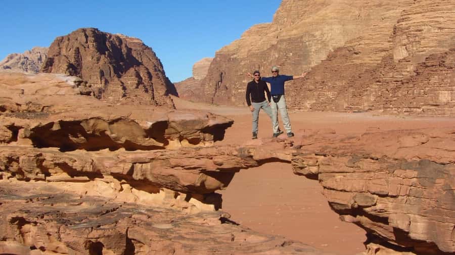 2H Jeep Tour Morning or Sunset Wadi Rum Desert Highlights - Lawrence’s Spring and the camel connection