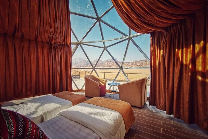 4 Days 3 Nights Package (Petra, Wadi Rum & Deadsea) - Wadi Rum by Jeep, sunset, and a bubble tent