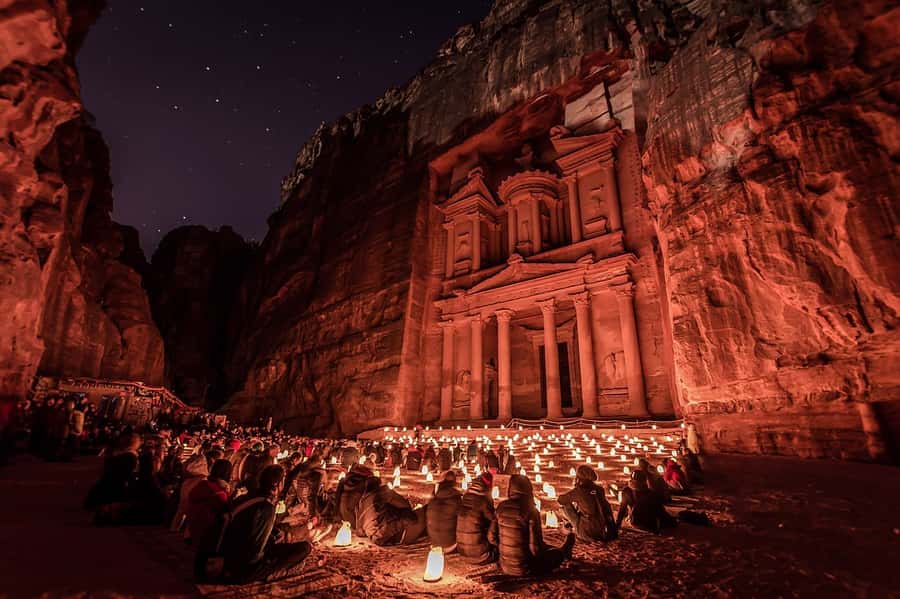 Amman: Petra by Night Tour with Optional Day Visit - Walking, weather, and what to bring