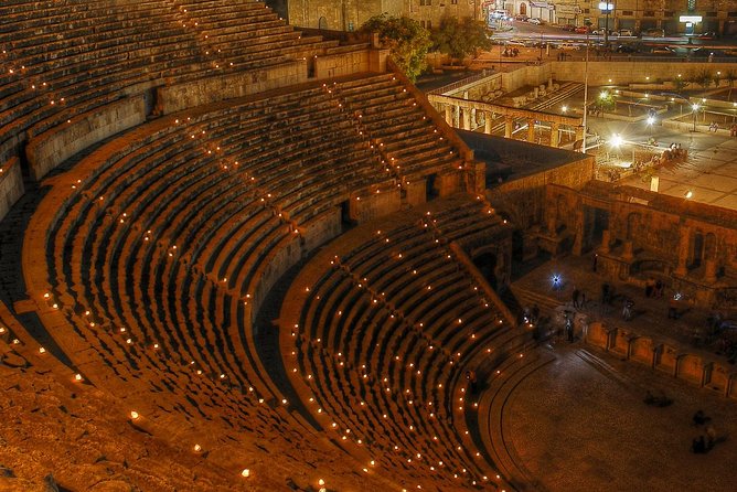 Amman Private City Tour & more. - Looking down at the Roman Theatre