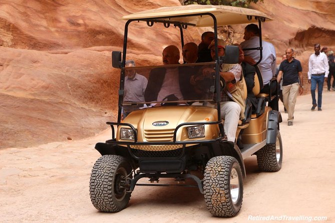 Aqaba Shore Excursion: Private accessible Petra Tour - Leaving Aqaba in a private car