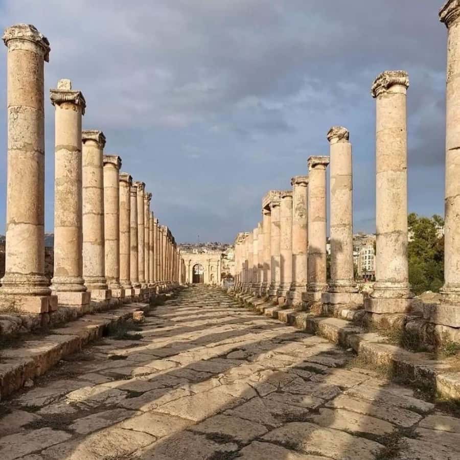 Day Tour Jerash and Amman City Tour From Amman - Walking through ancient Jerash