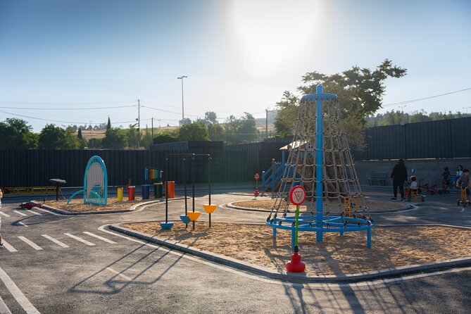 Discover Trax Jo Playground and Traffic Park Fun - Football, basketball, and volleyball add team energy