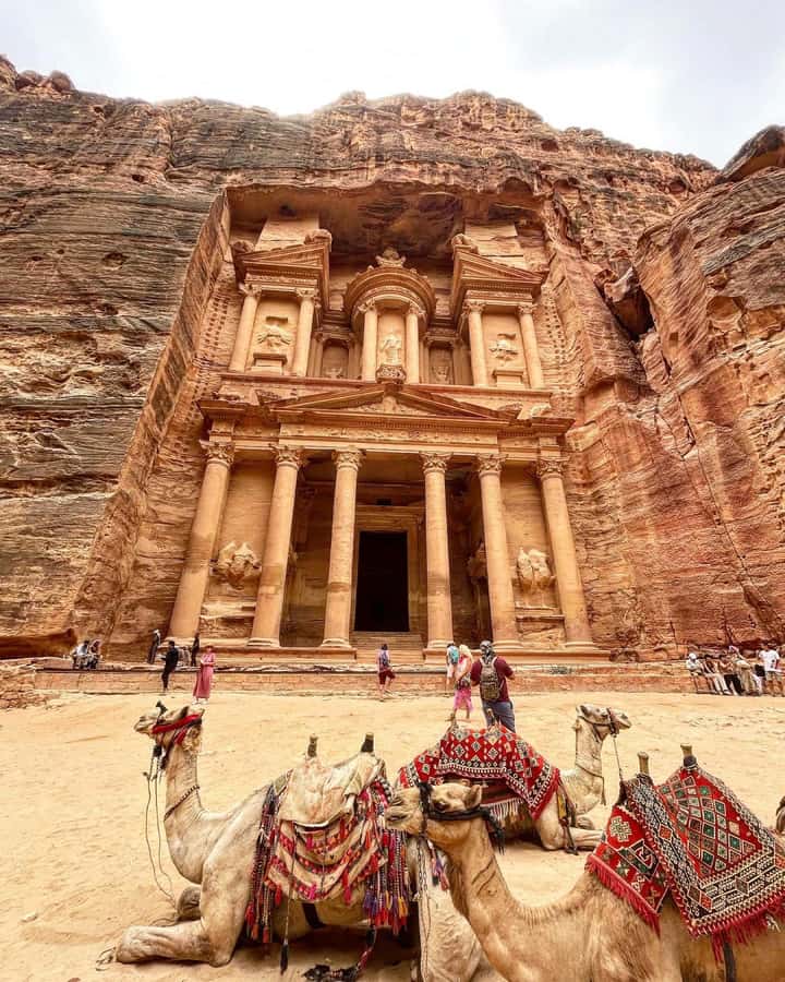 From Amman: Full-Day Private or Group Tour to Petra - The Treasury, tombs, and Roman Theater