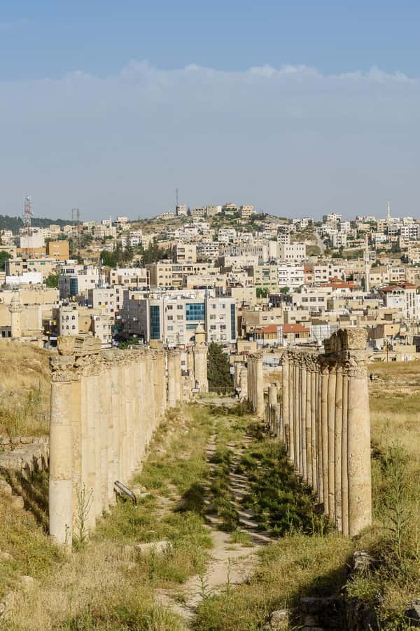 From Amman : Full day tour - Jerash and the Dead sea. - The road down to the Dead Sea