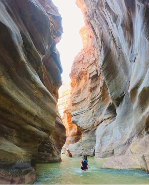 From Amman or Madaba: Wadi Mujib Hiking Tour - The free salt beach at 4:00 PM