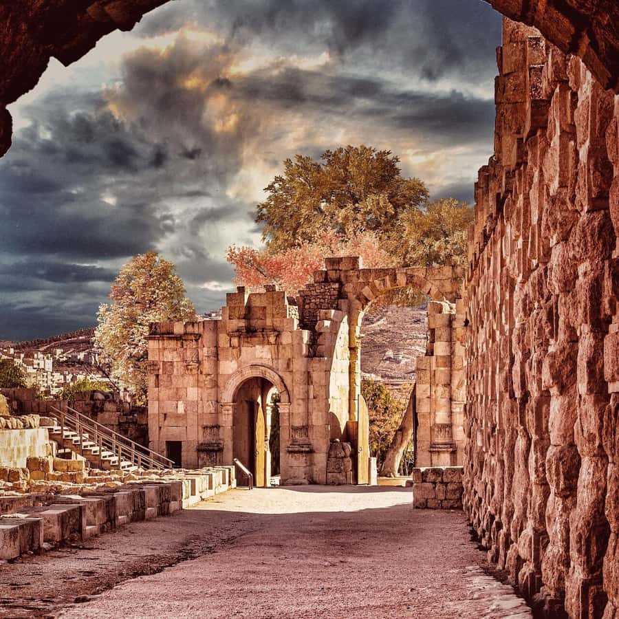 From Amman Trip To Jerash - Walking the Colonnaded Street