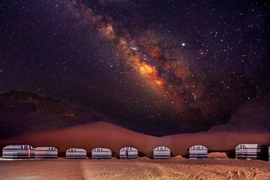 From Eilat: 2-Day Petra & Wadi Rum Tour with Camp Stay - Sleeping in an authentic Bedouin camp