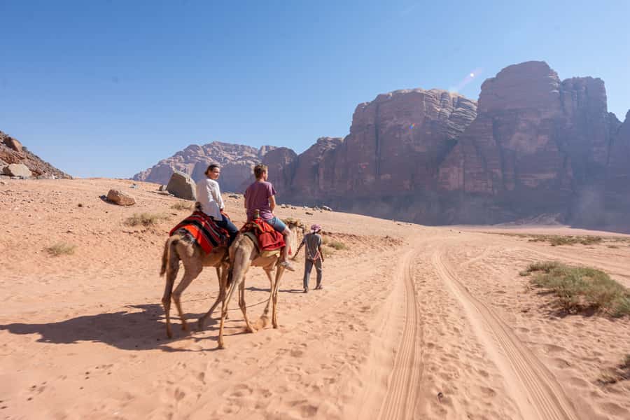 From Wadi Rum: Camel Ride Experience with Tea and Guide - The 15-minute 4WD ride into the desert