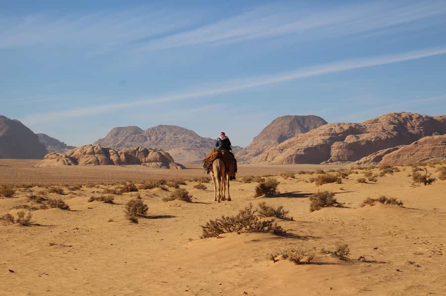 From Wadi Rum: Camel Ride Experience with Tea and Guide - Choosing the sunset option