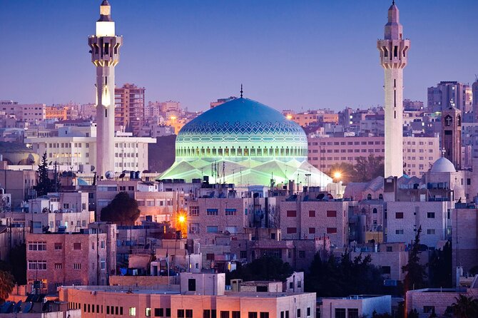 Full Day Amman Private Luxury City Tour - King Abdullah Mosque and its enormous blue dome
