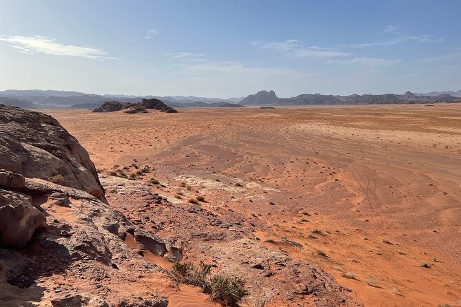 Full-Day Hiking in Wadi Rum's Desert with Lunch - Little Bridge finishes the walking route