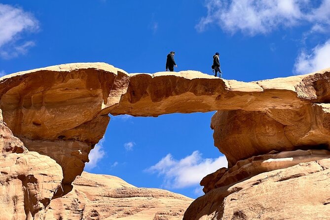 Full Day Jeep & Camel Tour No stay - Walking across Abu Khasaba Canyon