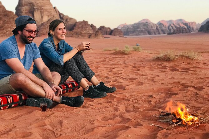 Full Day Jeep Tour in Wadi Rum Desert | Magic Bedouin Star - The shaded lunch break from noon until 4pm