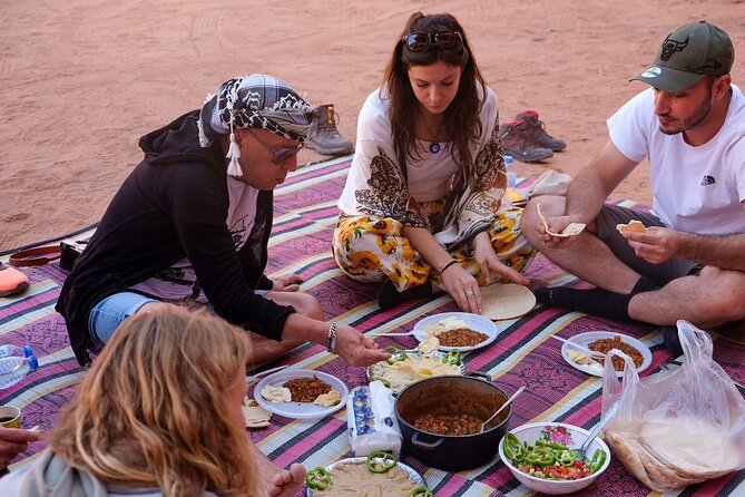 Full Day Jeep Tour in Wadi Rum (incl. Bedouin picnic lunch) - Lawrence’s House and the view toward Burdah Bridge