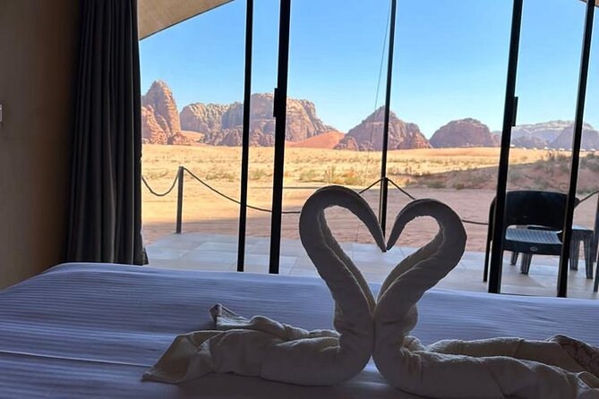 Full-Day Jeep Tour & Sleep in Luxury Tent with private Bathroom - Mushroom Rock shows what wind and rain can do