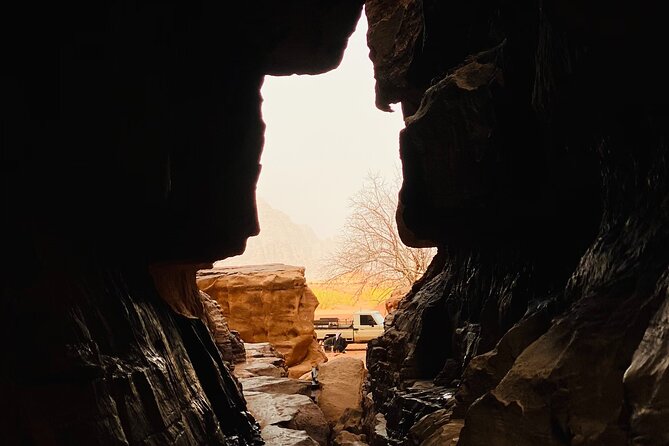 Full Day Jeep Tour & Traditional Lunch - Wadi Rum Desert Highlights - Lunch cooked over a desert fire