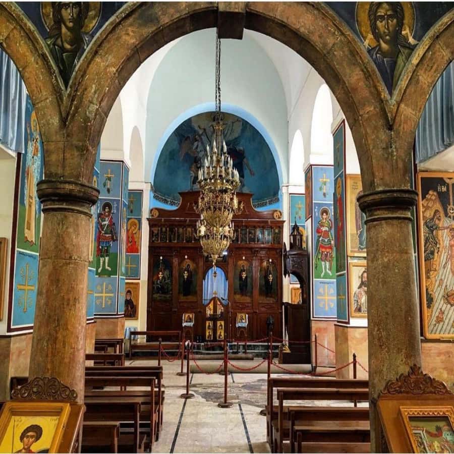 Half Day Tour To Madaba and Mount Nebo From Amman - St. John the Baptist Church adds another layer