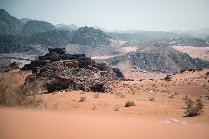 Petra to Wadi Rum Trek - 6 Days - Day five climbs out toward Wadi Rum