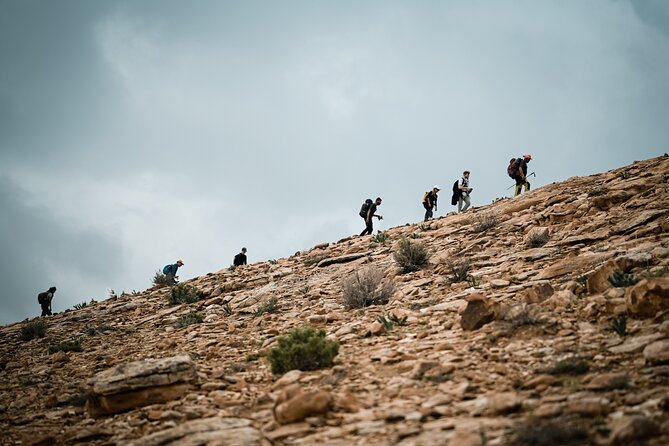 Petra to Wadi Rum Trek - 6 Days - Day two through rural desert mountains