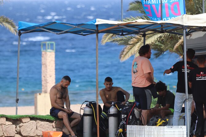 Private Intro Scuba Dive – Aqaba Coral Reefs - After the scuba session at South Beach