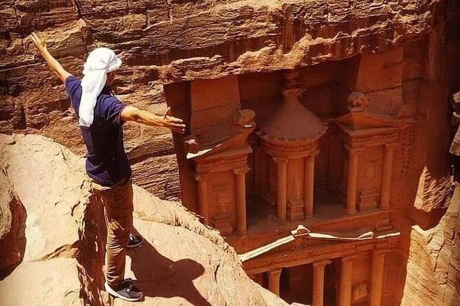 Private One Day Petra from Dead Sea with Hotel Pickup - Entering Petra through sandstone country