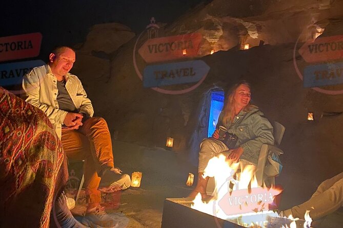 Private Outdoor bedouin Dinner in Petra - Sunset above Petra’s mountains