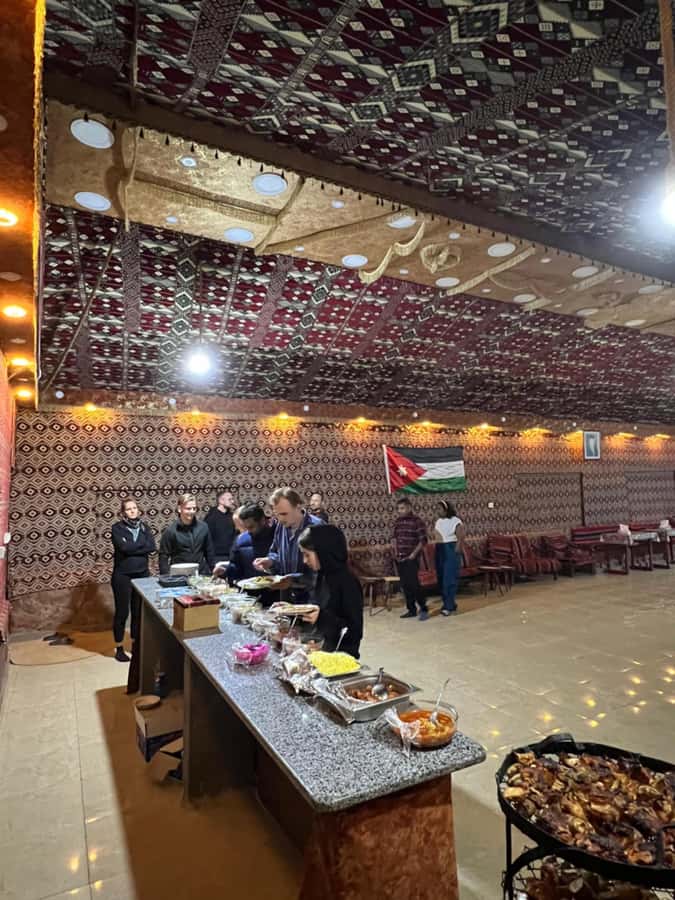Wadi Rum: 1-Night Jeep Tour with Dinner and Breakfast - Mushroom Rock and the road to camp