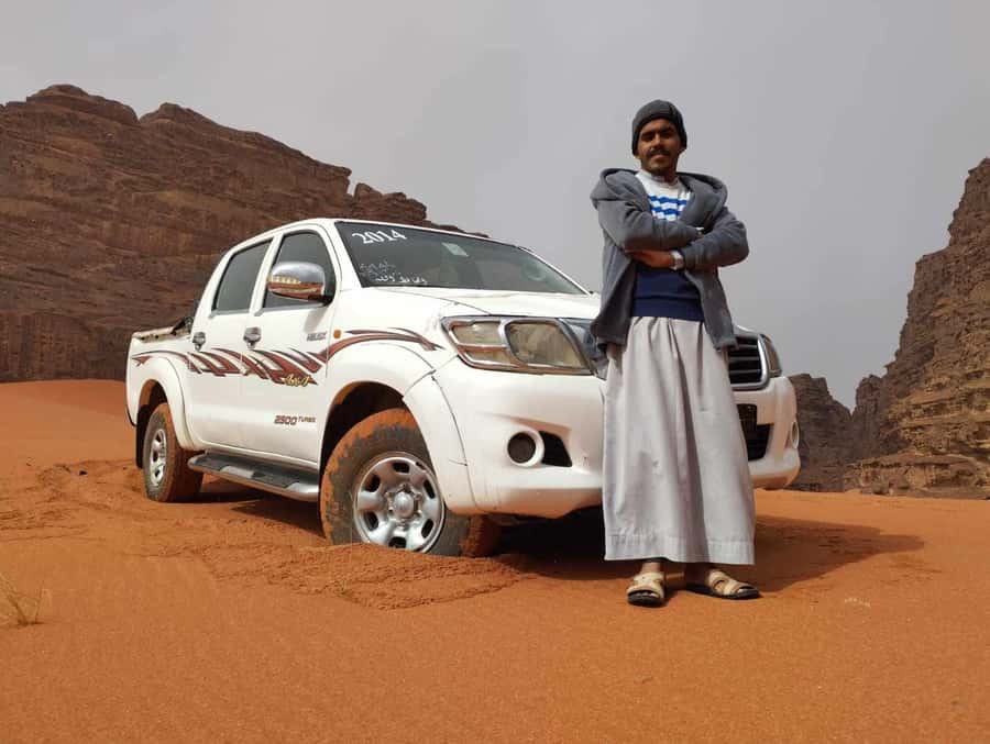 Wadi Rum: 2-Hour Jeep Tour with Bedouin Tea - Al Ramal Red Sand Dune: a short climb with a big view