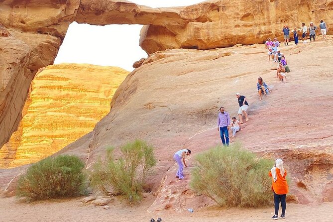Wadi Rum 4-Hour Sunset Tour - Wadi Rum Desert Highlights - Um Frouth Rock Arch requires more nerve