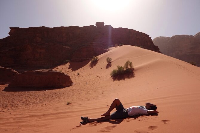 Wadi Rum: Explorer Jeep Tour PASS + Local Food + Optional Stay - Abu Khashaba Canyon gives you time to walk