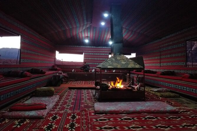 Wadi Rum Jeep Tour & Camp; Overnight - Khazali Canyon and Lawrence’s House
